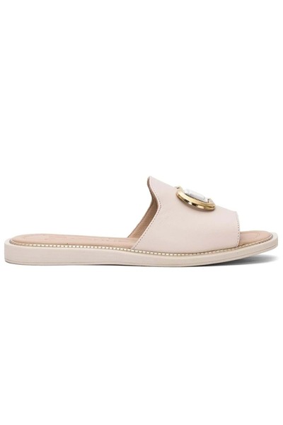 Venüs Papuci de damă din piele naturală Drion BEIGE