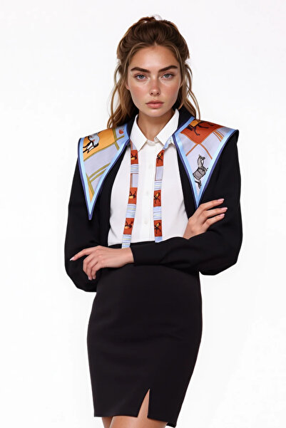 Walkenzo Şal de umăr pentru femei modern cu model de cal în stil artistic