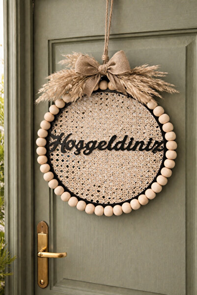 GLSTN By Bohostore Nora Kapı Süsü El Yapımı Doğal Boncuklu | Giriş Kapısı Dekoru