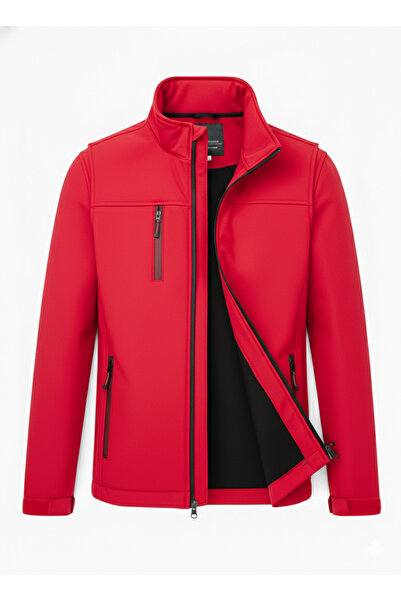 H&A İSTANBUL Men's Softshell Jacket - Water and Windproof, Fleece Inside