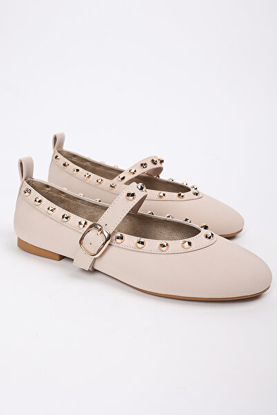 Liza Shoes КАДИФЕ Дамски балерини с една лента Trocque от набук A003-K841