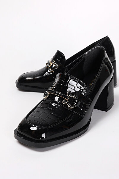 Liza Shoes Loafer Odette pentru femei cu cataramă cu toc de crocodil A014-K303