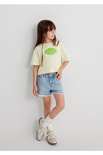 Mavi Printed Tie Dye Green T-Shirt Loose Fit / Loose Relaxed Cut 7610324-90385