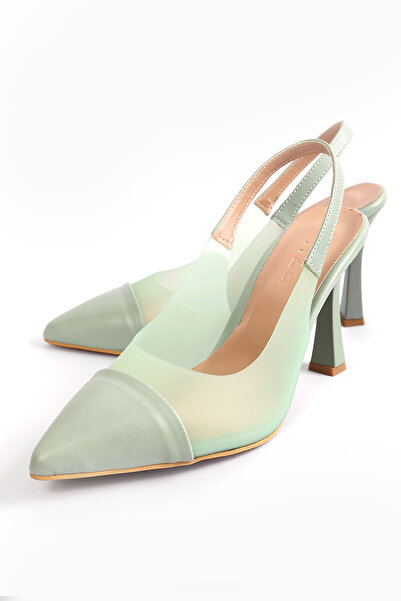 Liza Shoes Pantofi cu toc lateral transparent pentru femei Amber - A002-K897