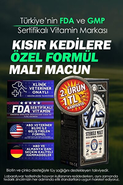 Jorgens Kennel Kısır Kediler Için Kedi Maltı Prebiyotikli Multi-vitaminli Kıs...