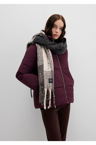 Mavi Schwarzer Schal mit Quasten 1910697 -34320