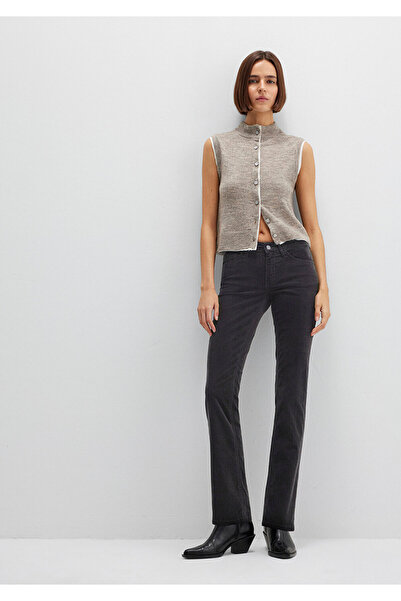 Mavi Pantaloni din catifea neagră Mona 1049782991