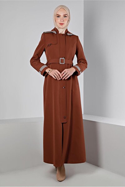 Alvina أربطة أكمام منقوشة بنمط كاروهات KA بغطاء رأس ARDESÜ 10673