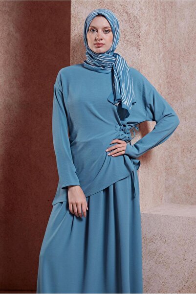 Alvina 44608 Model Gathered Waist Blouse