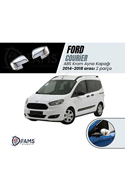 FAMS OTO AKSESUAR F. Courier Abs Krom Ayna Kapağı 2014-2018 Arası 2 Prç. Pasl...