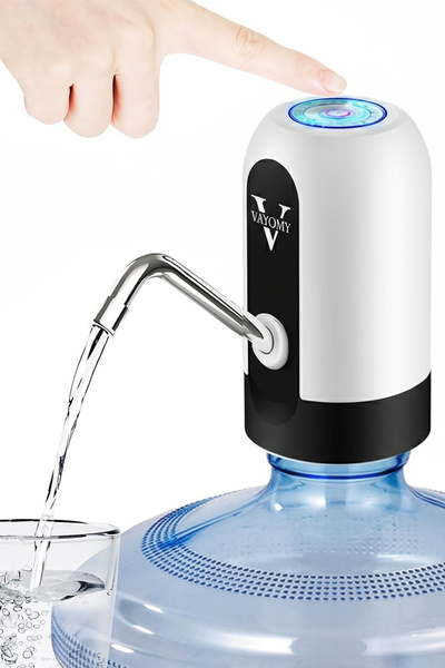 Vayomy Otomatik Şarjlı Damacana Su Pompası ve Şarj Kablosu Otomatik Şarjlı Su...