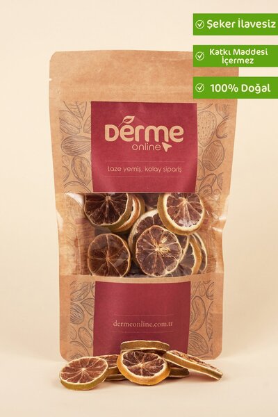 Derme Kurutulmuş Limon Dilimi- Limon Kurusu 500 Gram