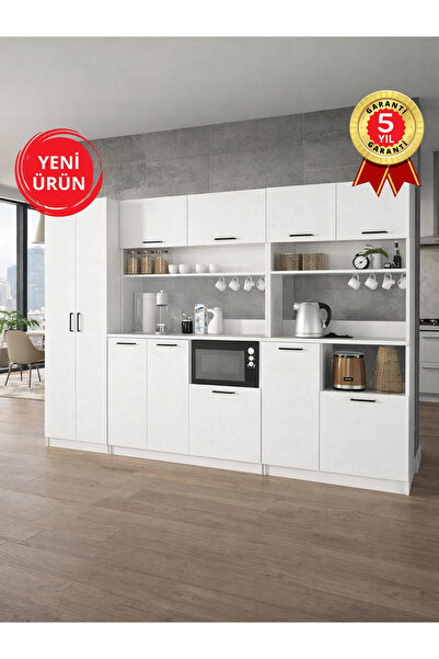 dorpek Tuco 5 Raflı Kiler Dolabı & Tuco 3 KPK Mutfak Dolabı, Kahve Köşesi & T...