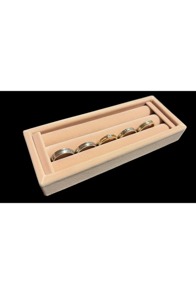 MeGass Dekor Suede Fabric Pink Color 18 / 7 cm Roll Drawer Ring Stand