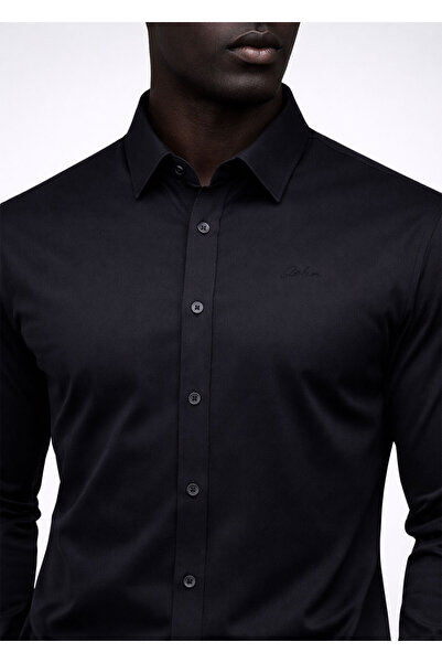 Boris Becker Siyah Renk Uzun Kol Gömlek