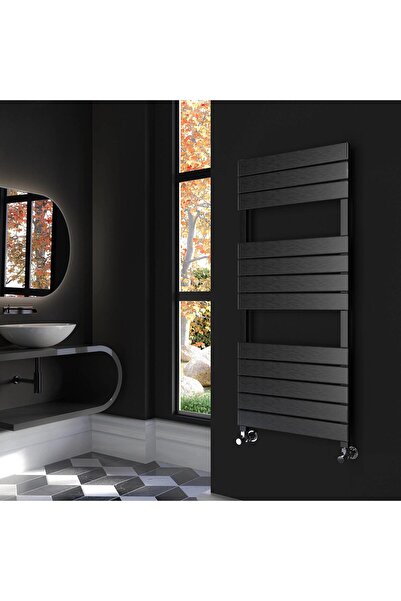 Lojimax Alüminyum Dekoratif Havlupan Zeus Plus 1400 x 500 15 Dilim | Siyah Fı...