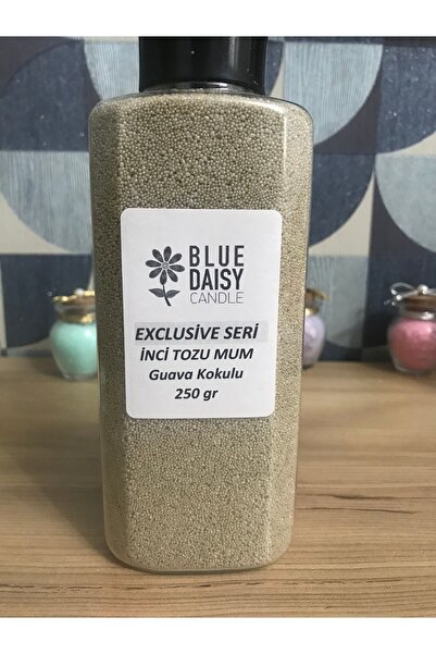 BlueDaisyCandle Inci Tozu Mum Exclusive ( 30 Adet Fitil Ile ) GUAVA Aromalı K...