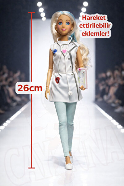 cayenna Elonna Urban Life Hareketli Eklemli Bebek Seti Aksesuarlı 2+ Yaş (4 A...