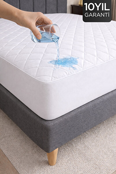 Dream Time Kapitone Fitted Su Sıvı Geçirmez Full Kenar Yatak Koruyucu Alez | ...