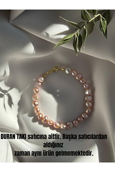 DURAN TAKI TASARIM Gerçek İnci Gümüş Bileklik