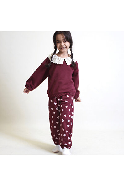 OZZY KİDS Rochie pentru fetiță cu model de inimă și guler