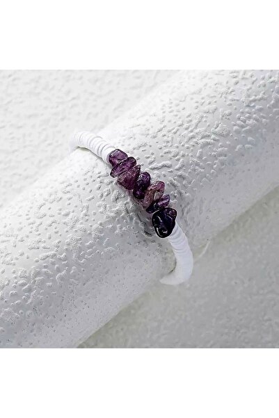 İPAR AKSESUAR سوار فيمو من الحجر المكسور باللون الأرجواني