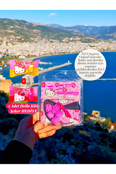 İNCİ sepette Hello kitty aynalı buket flowerss hot flowerss çiçek solmayan çi...