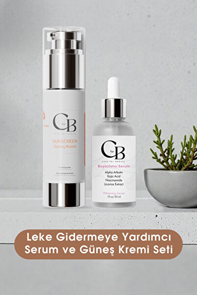 CforB Cosmetics Leke Gidermeye Yardımcı Serum ve Güneş Kremi Seti
