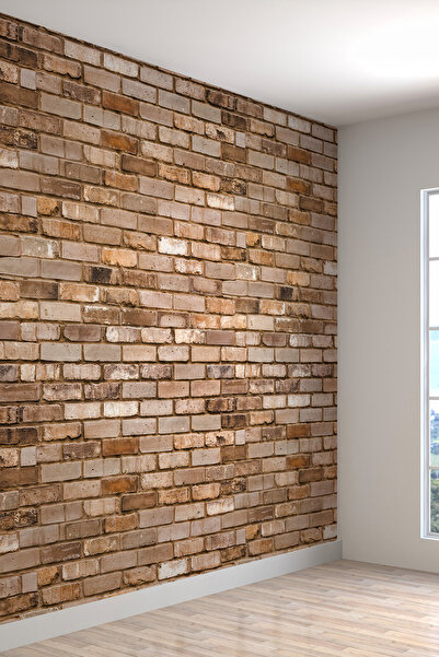dreamwall 3 Boyutlu Tuğla Duvar Desenli Silinebilir Tekstil Duvar Kağıdı