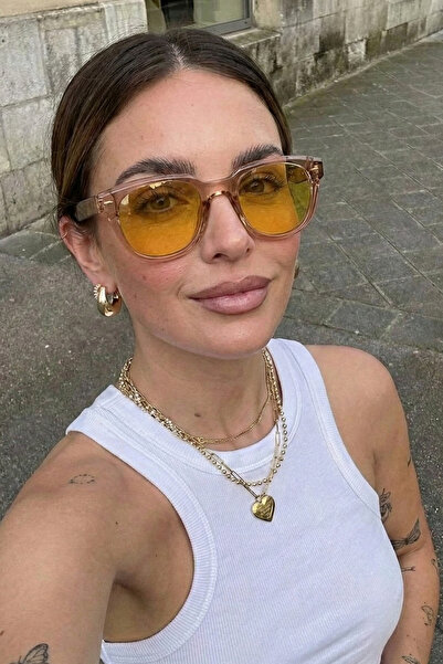 Eyesofia Mimosa Unisex Honey Yellow Sunglasses