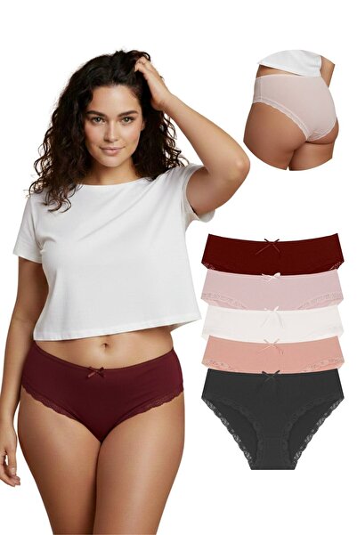 Newlilla 1909 Мереживні трусики з підвернутими краями, набір з 5 штук 1909-v6