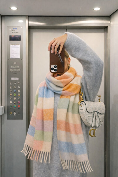 keisy Şal Amela Premium de umăr cu textură moale (extra gros și moale)