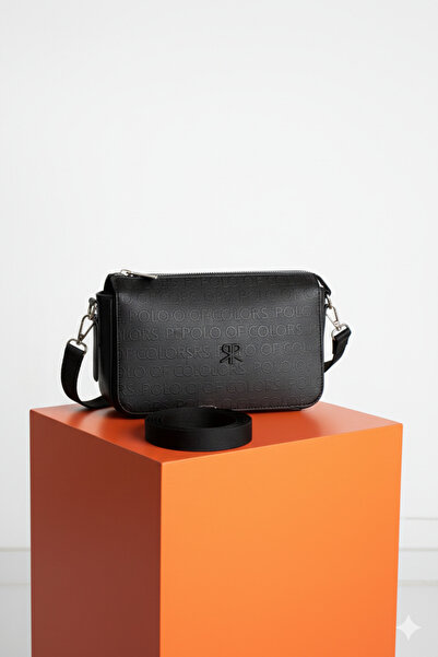 Çanta Trend Polo of Colors Black Color Adjustable Strap Women's Shoulder and ...