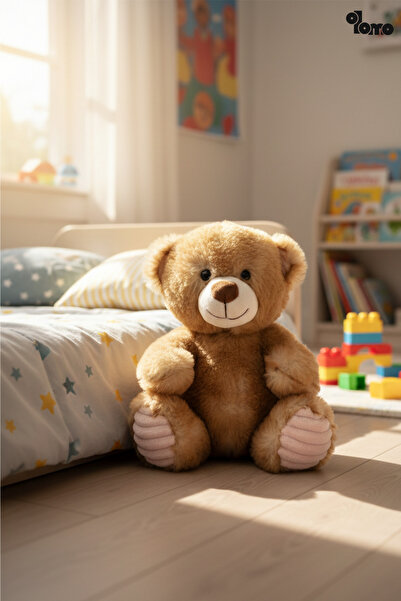 Olomo 23 cm Oturan Ayı Yumuşacık Teddy Bear Sevimli ve Uyku Arkadaşı Bebek ve...