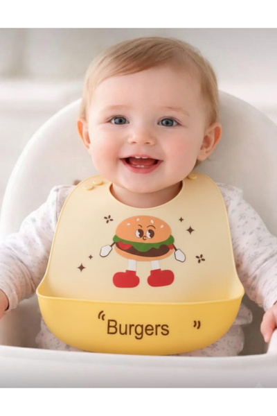 Pembelia Life Silikon Bebek Mama Önlüğü Çocuk Mama Önlük Leke Tutmaz Yıkanabilir