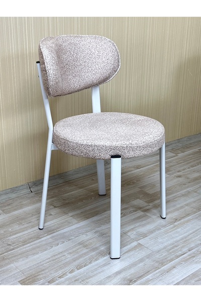 DİLETTO 2 ADET SANDALYE MUTFAK SANDALYESİ GARANTİLİ SALON SANDALYESİ BEYAZ ME...