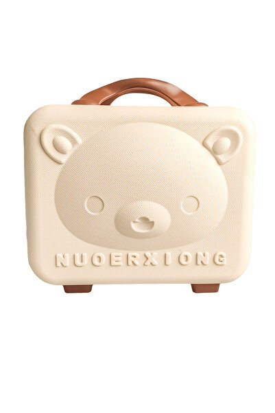 YOYOSO Waterproof, Shockproof, Locked Makeup Bag, Suitcase Ecru 30 X 23 X 16 cm