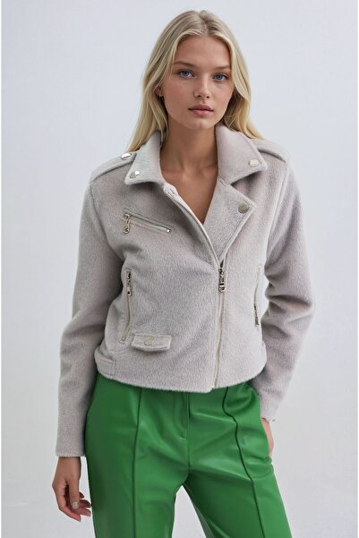 Lijuri سترة قصيرة فاخرة مفصلة بسحاب 7100 R7-G-K3