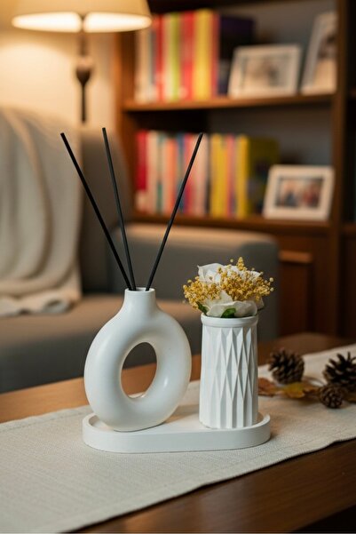 RemStone Dekoratif Obje & Biblo 3’lü Minimal Dekoratif Bohem Vazo | Saksı Vaz...