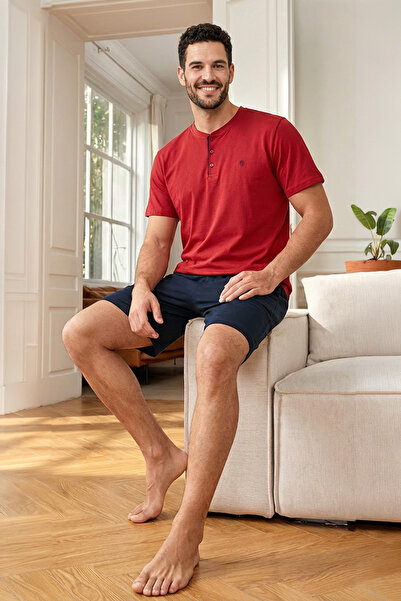 Espuar Men's 3 Piece T-Shirt Shorts and Long Pajama Bottoms Set 2025