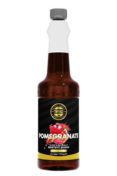 By Tüfekçi Nar (Pomegranate) Aromalı Kokteyl, Pasta ve Kahve Şurubu 750 ml – ...