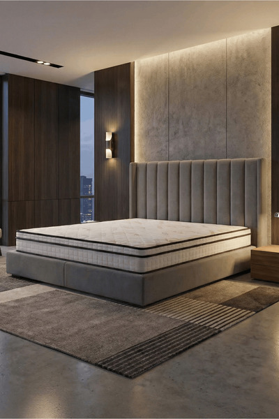 MUBO Full Ortopedik Bamboo Ekstra Yaylı Yatak 20cm Özel Ölçü Seçenekli