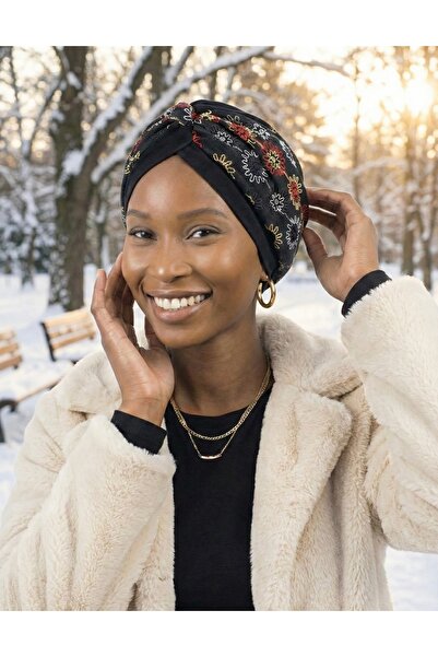 fidan bone غطاء رأس جاهز للحجاب مع بطانة مطرزة أصلية، مناسب للاستخدام الطبي