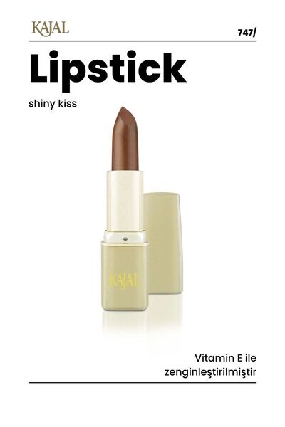 KAJAL Parlak Kestane Ruj & Shiny Chestnut Lipstick - No: 747