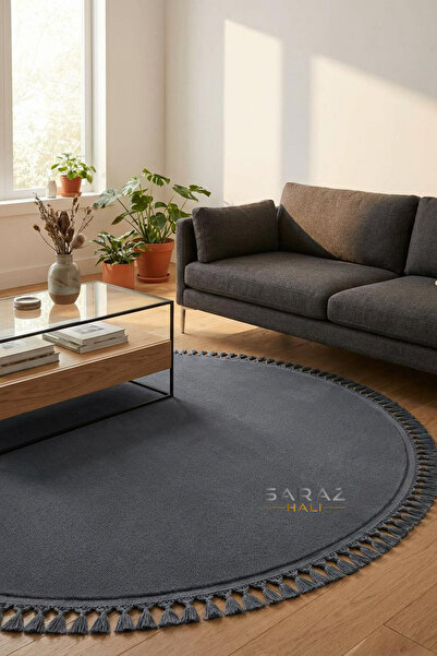 SARAZ HALI أنثراسايت كومفورت قطيفة منتفخة لوكس