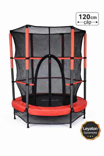 Clifton Çocuk Trambolini,Fileli Trambolin (120 CM ÇAP-KIRMIZI)