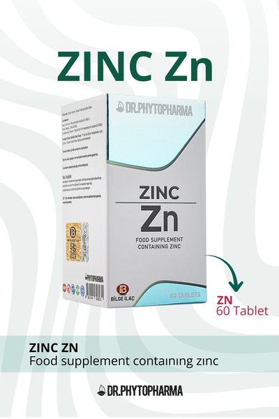 Dr Phytopharma Çinko İçeren Tablet Takviye Edici Gıda 500mg 60 Tablet