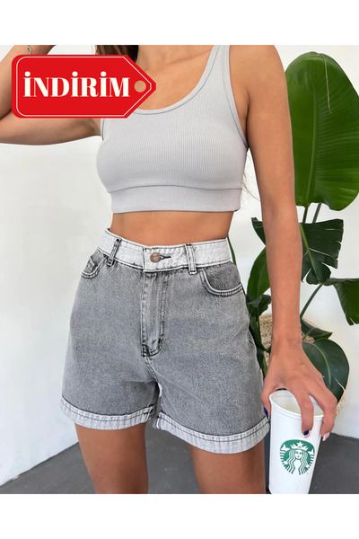 ALPACO DUBLE PAÇA JEAN ŞORT