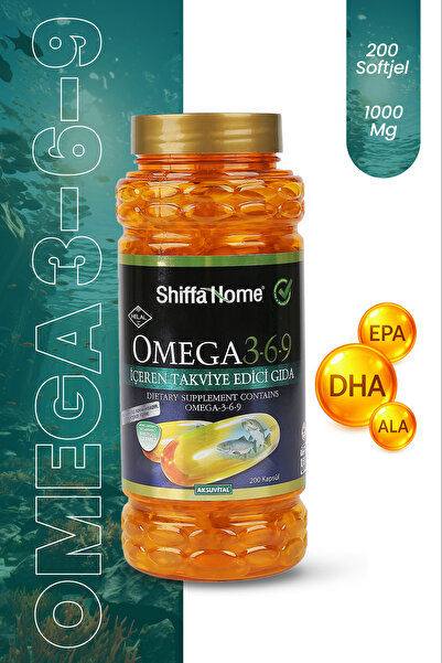Shiffa Home Omega 3 6 9 1000mg 200 Kapsül
