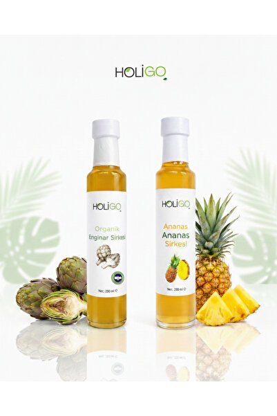 HOLİGO Holigo Organik Enginar Sirkesi & Ananas Sirkesi 250ml X 2